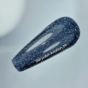 NAILSOFTHEDAY Aviation – niebieski lakier hybrydowy flash 10 ml — zdjęcie 2