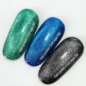 NAILSOFTHEDAY Cat Eye 09 czarny lakier hybrydowy 6 ml — zdjęcie 4