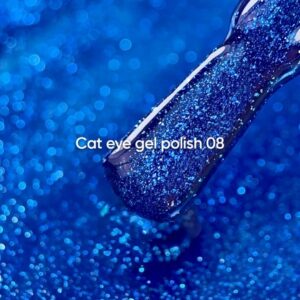 NAILSOFTHEDAY Cat Eye 08 niebieski lakier hybrydowy 6 ml — zdjęcie 1