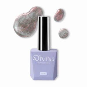 DIVNA Silk Cat Eye 08 srebrny lakier hybrydowy z efektem kociego oka 9 ml