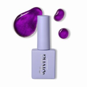 DIVNA Silk Cat Eye 10 fioletowy lakier hybrydowy z efektem kociego oka 9 ml
