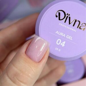 DIVNA Aura Gel 04 – ciemno różowy żel budujący do paznokci średniogęsty, 15 g — zdjęcie 1