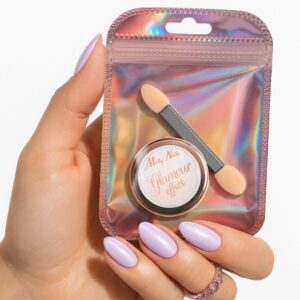 Molly Nails Pyłek Glamour Effect Nr 5 – perłowy połysk, 1 g + pacynka