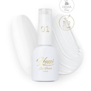 HESSI Lakier Hybrydowy 01 Biały – śnieżnobiały do Frencha
