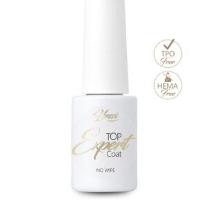 Hessi Top Expert Coat No Wipe 6 ml – gęsty top hybrydowy bez żółknięcia