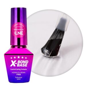 MollyLac X-Bond Base HEMA/Di-HEMA Free Clear 10 g – baza wcierka zwiększająca przyczepność