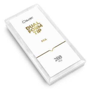 Clavier Dual Form Tip formy górne do przedłużania paznokci MIX 288 szt