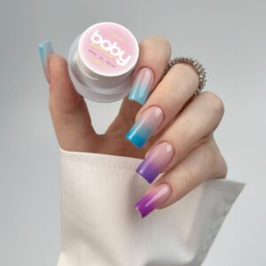 Clavier Baby Boomer żel 3w1 R12 Plum ombre art stamps 3g — zdjęcie 2