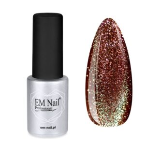 EM Nail Cat Eye 7D 22 Night Jewel brąz ze złotem