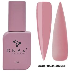 DNKa' Cover Base #0034 Modest 12 ml – baza hybrydowa kamuflująca