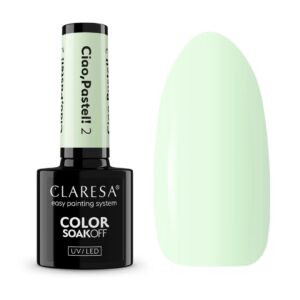 Claresa Lakier Hybrydowy Ciao, Pastel! 2 – 5g pastelowa zieleń