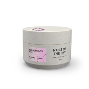 NAILSOFTHEDAY Builder Gel 99 – różowy żel budujący z kwiatami 15 ml