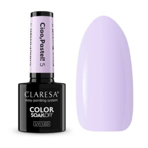 Claresa Lakier Hybrydowy Ciao, Pastel! 5 – 5g pastelowy kolor