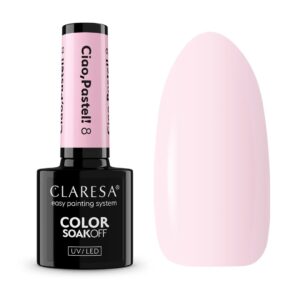 Claresa Lakier Hybrydowy Ciao, Pastel! 8 – 5g pastelowy kolor