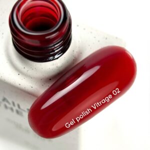 NAILSOFTHEDAY Vitrage 02 czerwony lakier witrażowy 10ml — zdjęcie 2