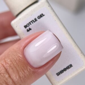 NAILSOFTHEDAY Bottle Gel 44 biały żel z drobinką do paznokci 10ml — zdjęcie 5