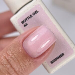 NAILSOFTHEDAY Bottle Gel 46 jasnoróżowy żel z drobinką 10ml — zdjęcie 3