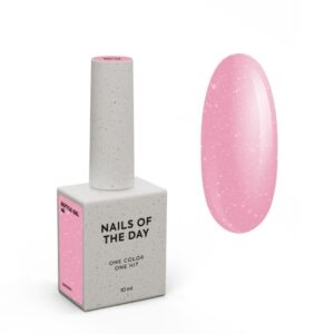 NAILSOFTHEDAY Bottle Gel 48 intensywny róż żel z drobinką 10ml