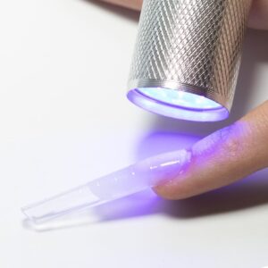 Mini latarka UV LED 9W do paznokci + stempel do stampingu — zdjęcie 2