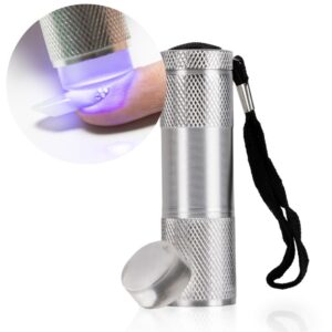 Mini latarka UV LED 9W do paznokci + stempel do stampingu — zdjęcie 1
