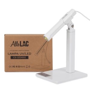 Lampa UV LED 3W AlleLac mini do paznokci hybrydy żele biała — zdjęcie 3