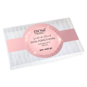 EM Nail Dual Form Sandwich Almond 240 szt. – formy do akrylożelu kształt migdał