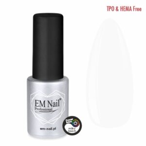 EM Nail Power Base Milky Boom 6ml – mleczna baza 80% krycia