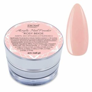 EM Nail Akryl Rosy Beige 20g – beżowy puder akrylowy — zdjęcie 2