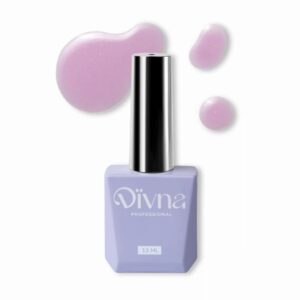 DIVNA Top Quartz 01 13ml – jasno różowy top no wipe z drobinkami