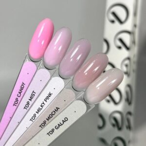 DIVNA Top Candy 13ml – różowy top hybrydowy — zdjęcie 2