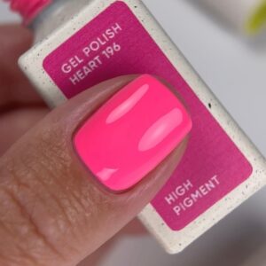 NAILSOFTHEDAY Heart 196 – neonowy róż 10 ml — zdjęcie 1