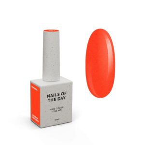 NAILSOFTHEDAY Dopamine – pomarańczowy lakier hybrydowy z delikatną drobinką 10 ml