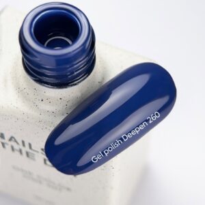 NAILSOFTHEDAY Deepen 260 Gel Polish 10 ml – ciemnogranatowy lakier hybrydowy — zdjęcie 4