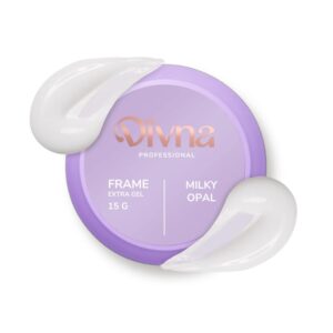 DIVNA Frame Gel Milky Opal 15g – mleczny żel budujący z opalizującym efektem