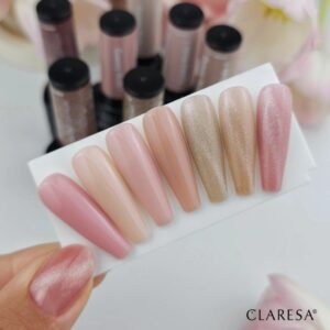 Claresa Nude Glow Gummy Nude 4 5g – karmelowo-beżowy lakier hybrydowy — zdjęcie 6