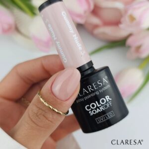 Claresa Nude Glow Gummy Nude 3 5g – brzoskwiniowo-różowy lakier hybrydowy