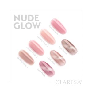 Claresa Nude Glow Gummy Nude 1 5g – mleczno-różowy lakier hybrydowy — zdjęcie 2