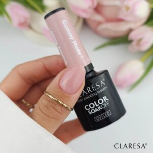 Claresa Nude Glow Gummy Nude 1 5g – mleczno-różowy lakier hybrydowy