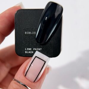 BIBLIOTEKA Line Paint Black No Wipe Czarna Farbka Żelowa 5 ml