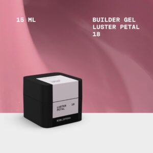 BIBLIOTEKA Builder Gel Nr 18 Petal Luster Jasnoróżowy Żel Budujący Z Drobinką 15 ml