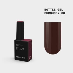 BIBLIOTEKA Bottle Gel Bordowy Nr 08 Burgundy 10 ml — zdjęcie 3