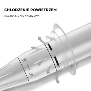 Frezarka do Paznokci FX 1080 80W 40000 RPM Manicure Pedicure Czarna — zdjęcie 5