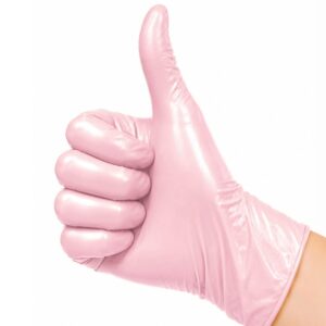 Clavier Rękawiczki Nitrylowe Pearl Pink S Bezpudrowe 50 szt. — zdjęcie 4