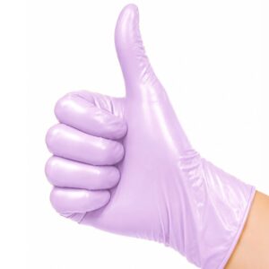 Clavier Rękawiczki Nitrylowe Pearl Violet M Bezpudrowe 50 szt. — zdjęcie 5