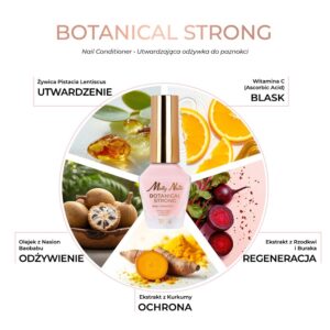 MollyNails Botanical Strong Nail Conditioner Odżywka 10 ml 3-Step — zdjęcie 5