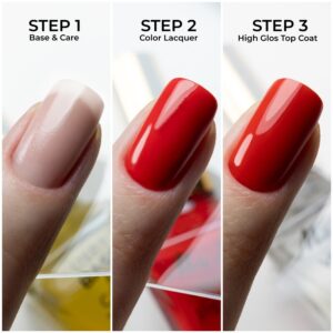 MollyNails Vinyl Effect System 3-Step Set Light Pink Manicure Klasyczny 10ml — zdjęcie 5