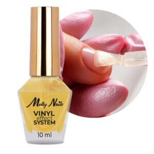 MollyNails Vinyl Effect System 3-Step Essentials Set Rose Pink Manicure Klasyczny — zdjęcie 1