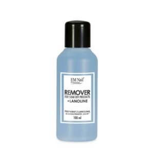EM Nail Remover z lanoliną do usuwania hybryd — zdjęcie 1