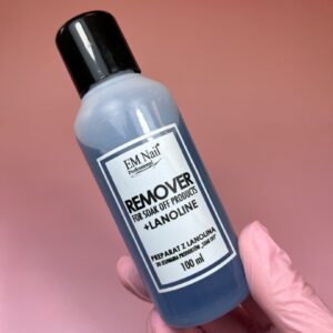 EM Nail Remover z lanoliną do usuwania hybryd — zdjęcie 2