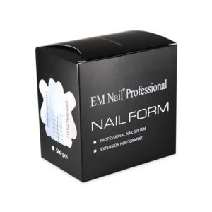 EM Nail Szablony, formy aluminiowo papierowe 500 sztuk Nr 25 — zdjęcie 1